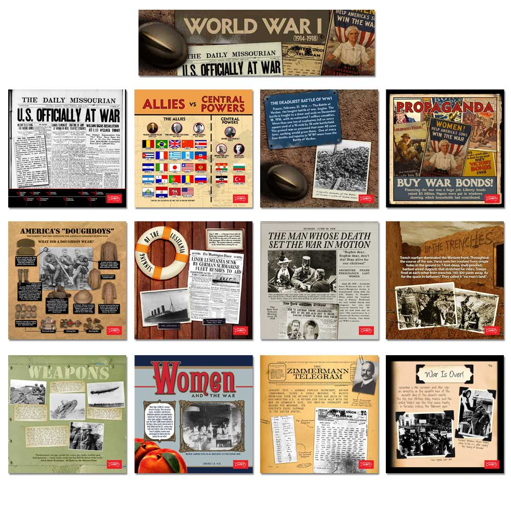 World War I Mini-Poster Set of 12