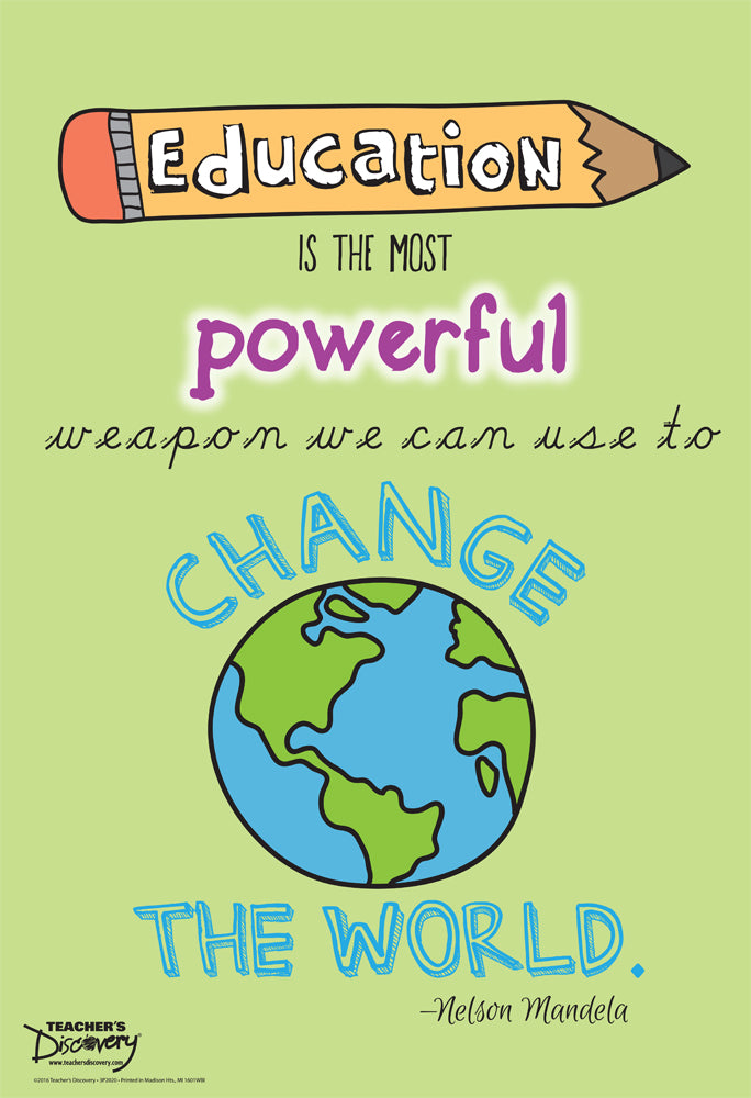 Education Is the Most Powerful Weapon Mini-Poster