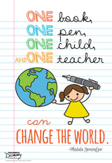 Malala on Education Mini-Poster