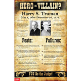 U.S. History Hero or Villain? Mini-Poster Set of 10