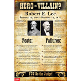 U.S. History Hero or Villain? Mini-Poster Set of 10