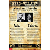 U.S. History Hero or Villain? Mini-Poster Set of 10