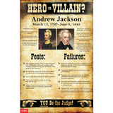 U.S. History Hero or Villain? Mini-Poster Set of 10