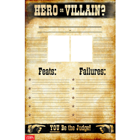 Hero or Villain? Posters