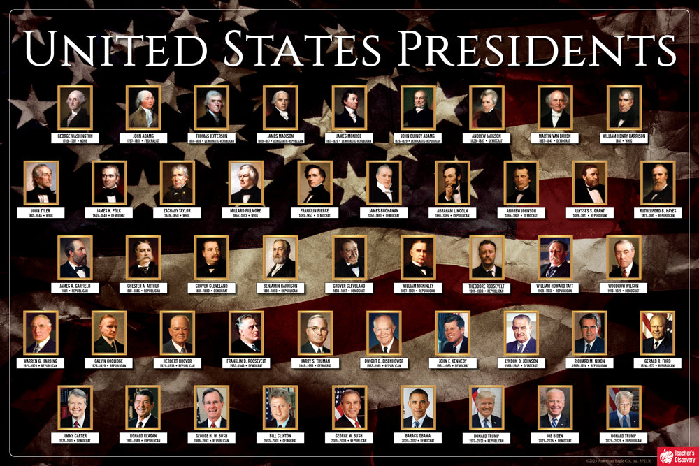 U.S. Presidential Portraits Poster