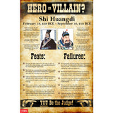 World History Hero or Villain? Mini-Poster Set I - Set of 10