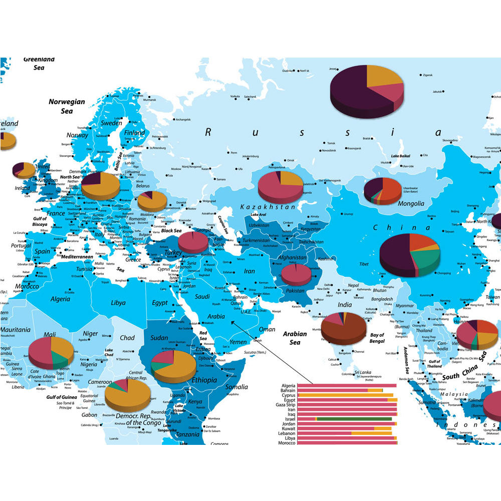 Religions Around the World Map