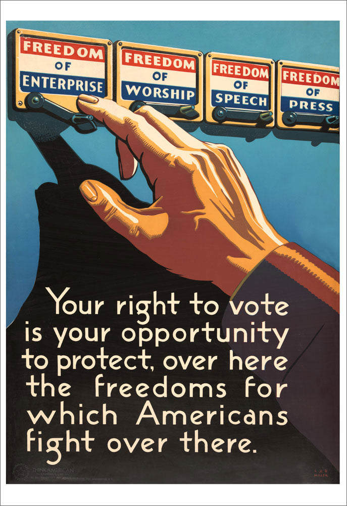 WPA "Your Right to Vote" Mini-Poster