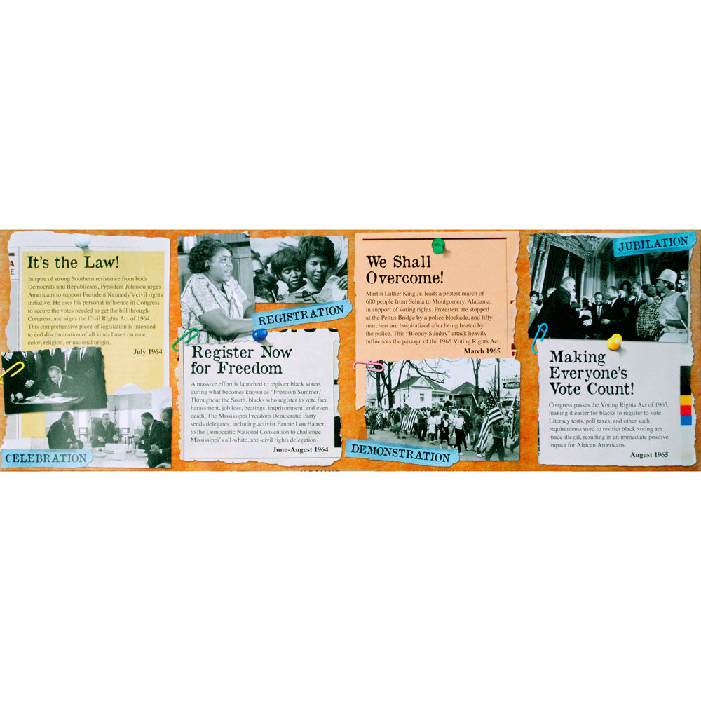 Civil Rights Headline Heroes Bulletin Board Set