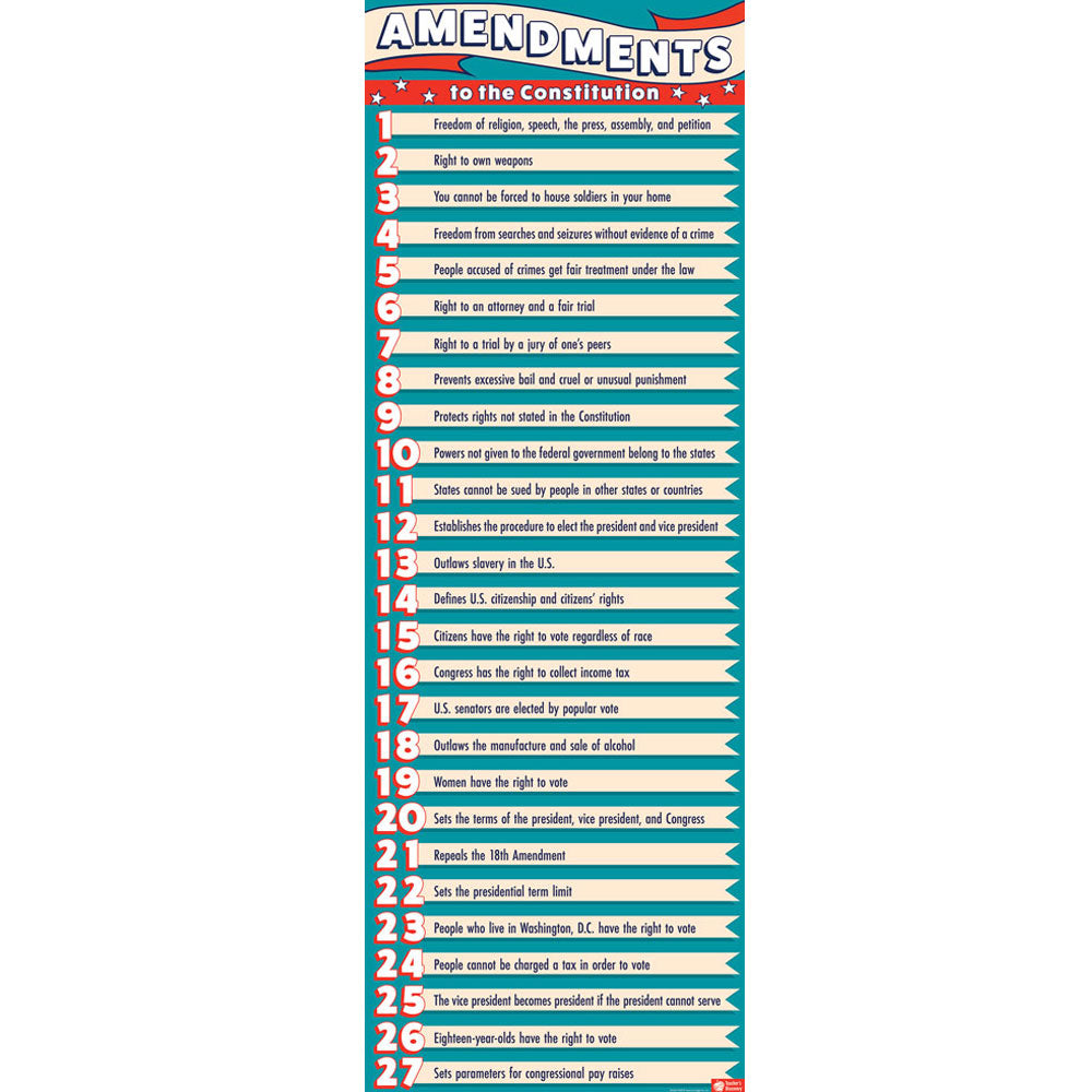 27 Amendments Skinny Poster