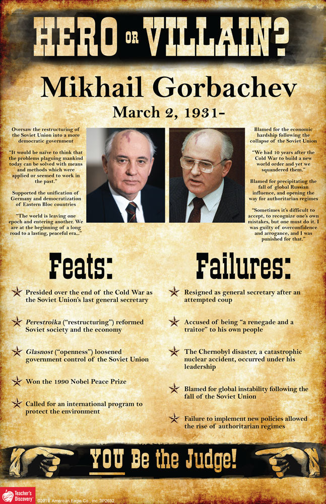 Mikhail Gorbachev: Hero or Villain? Mini-Poster