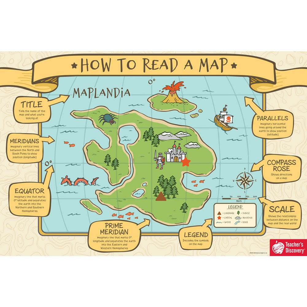 How to Read a Map Chart – Teacher's Discovery