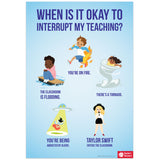 No Interrupting Mini-Poster