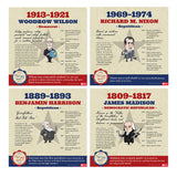 Presidential Timeline Set of 47 Posters