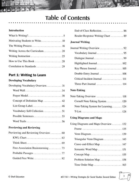 Writing Strategies for Social Studies Book