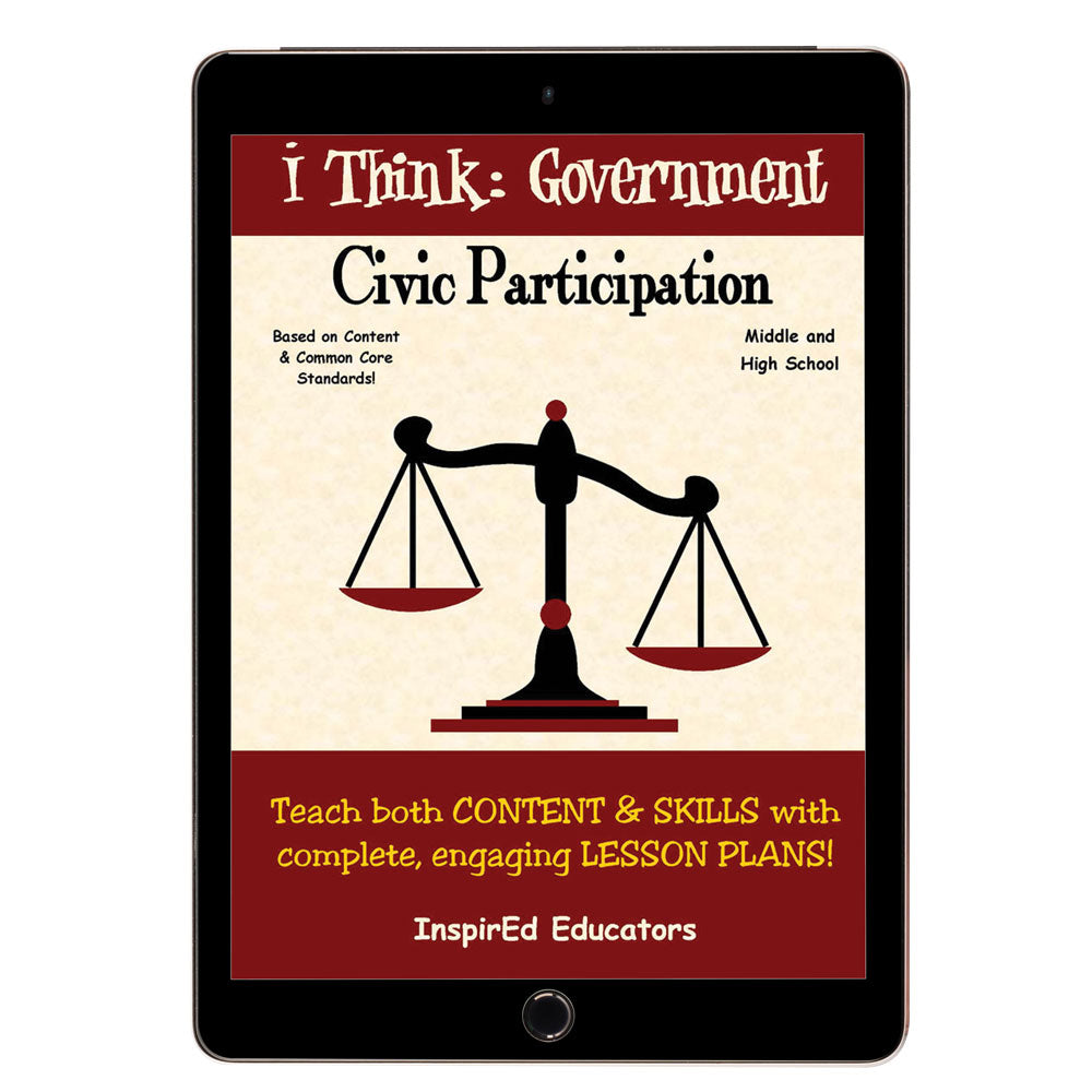 i Think: Government, Civic Participation Activity Book Download