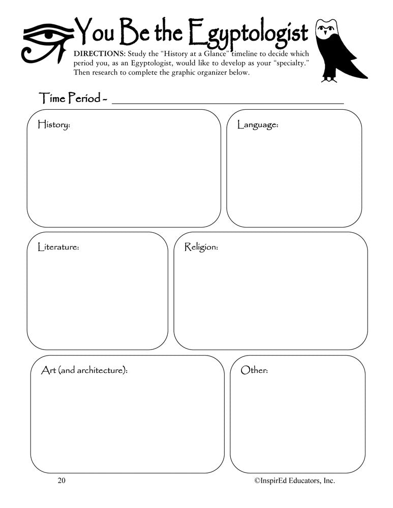 i Think: World History, Ancient Egypt Activity Book Download