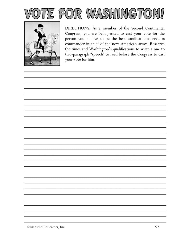 i Think: U.S. History, American Revolution Activity Book Download