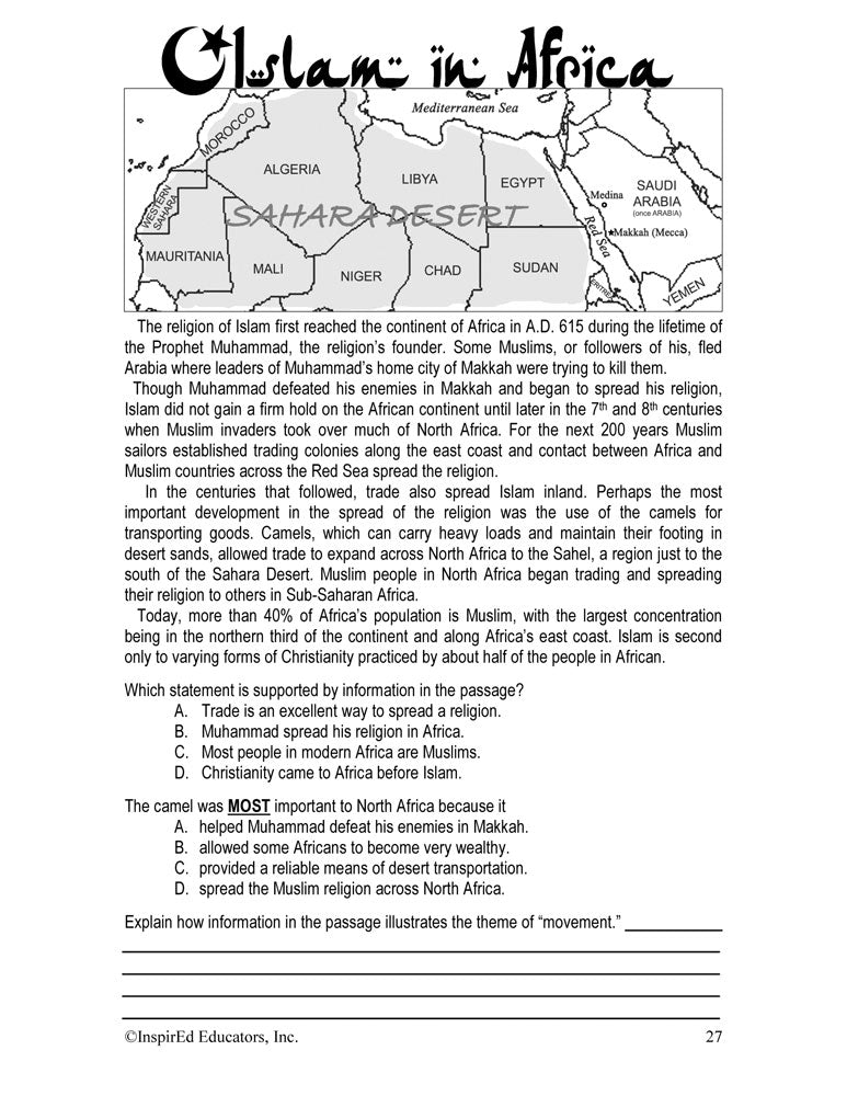 i Think: Geography, Africa Activity Book Download