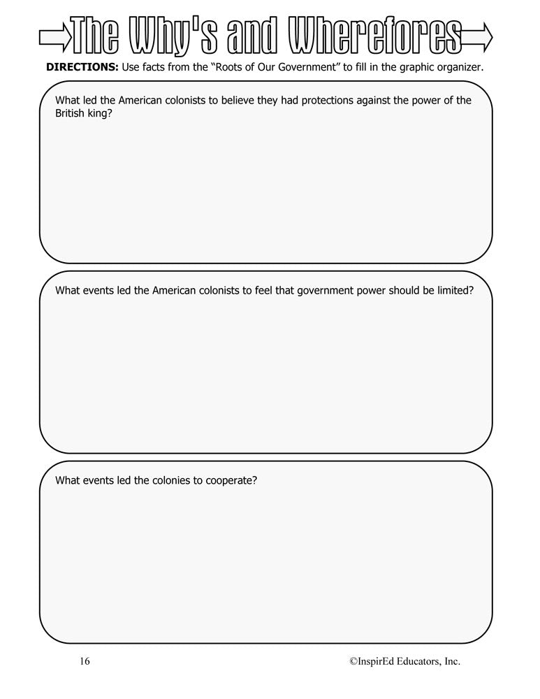 i Think: Government, The Constitution Activity Book Download