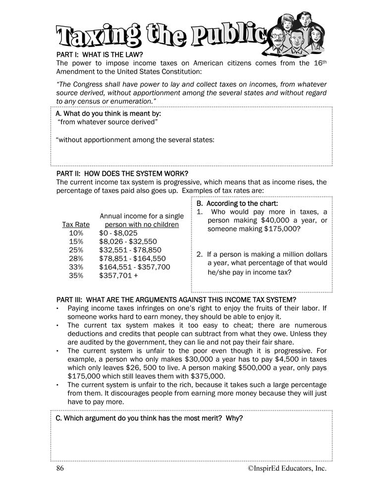 i Think: Government, The Constitution Activity Book Download