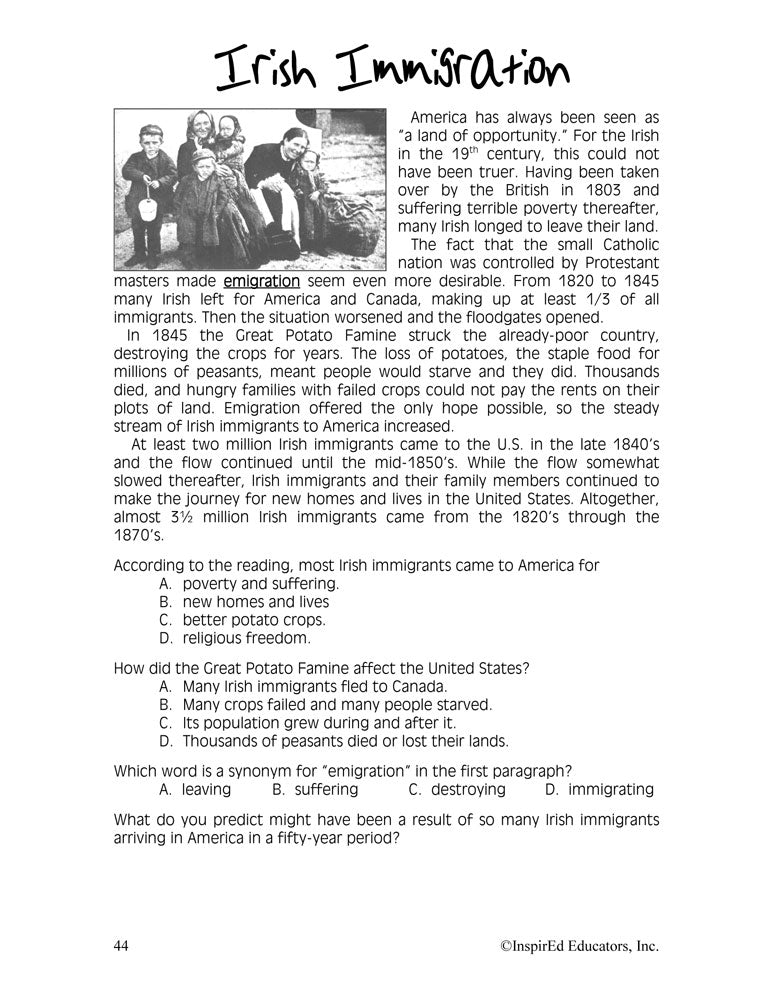 i Think: U.S. History, Reconstruction Era Activity Book Download