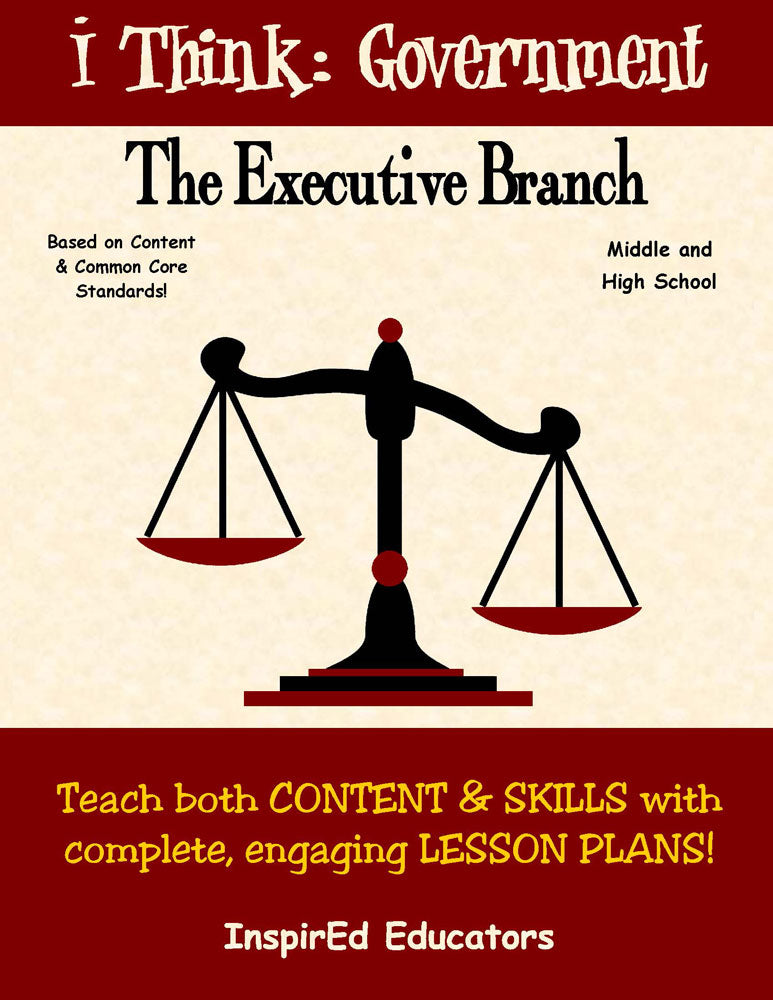 i Think: Government, The Executive Branch Activity Book Download