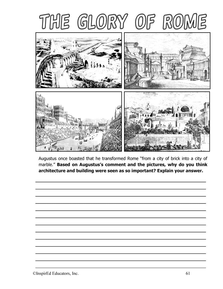 i Think: World History, Ancient Rome Activity Book Download