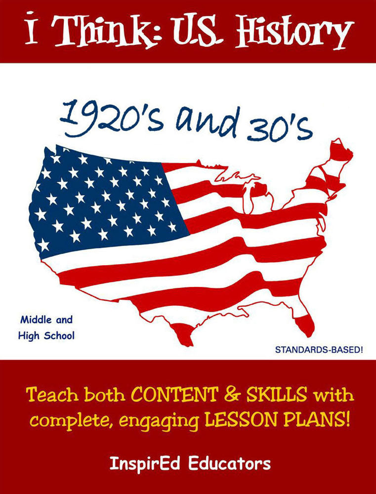 i Think: U.S. History, 1920s and 30s Activity Book Download