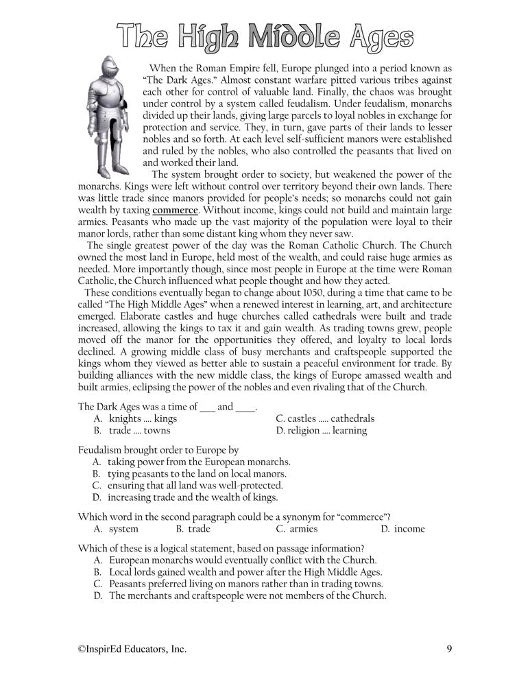 i Think: World History, Nations & Empires Activity Book Download