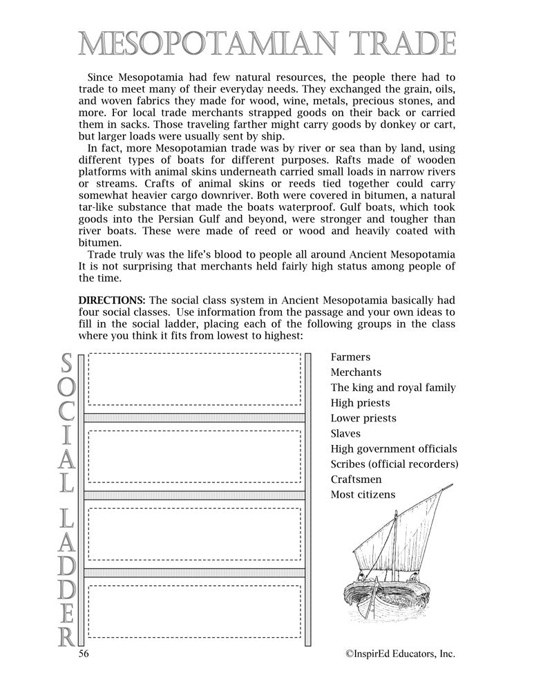 i Think: World History, Ancient Mesopotamia Activity Book Download