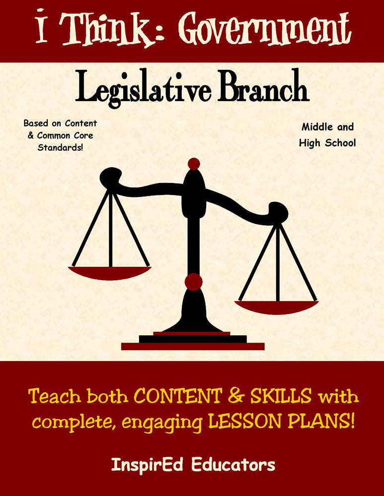 i Think: Government, The Legislative Branch Activity Book Download