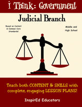 i Think: Government, The Judicial Branch Activity Book Download