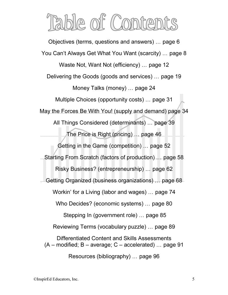 i Think: Economics, What is Economics? Activity Book Download