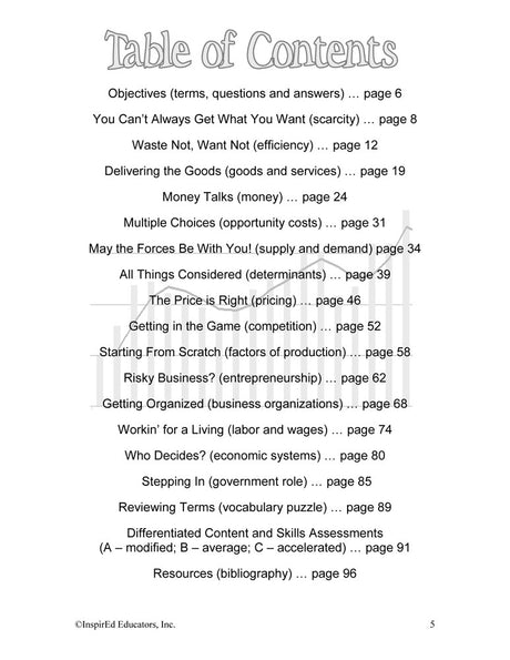 i Think: Economics, What is Economics? Activity Book Download