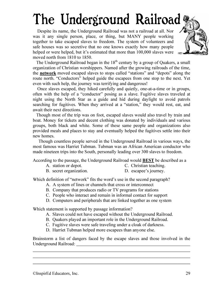 i Think: U.S. History, African American Experience Activity Book Download