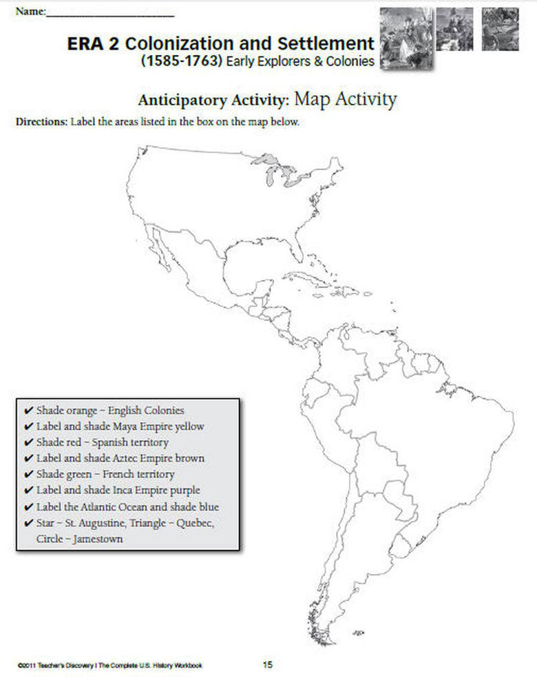 Complete U.S. History Workbook for Middle School