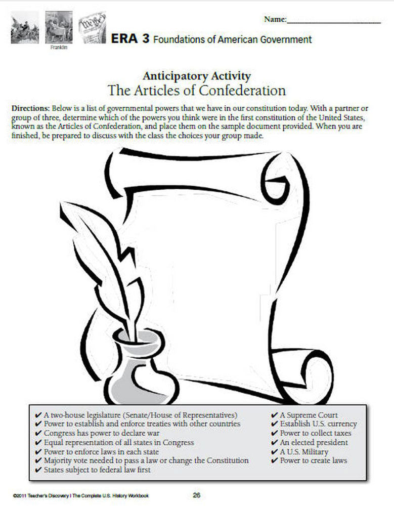 Complete U.S. History Workbook for Middle School