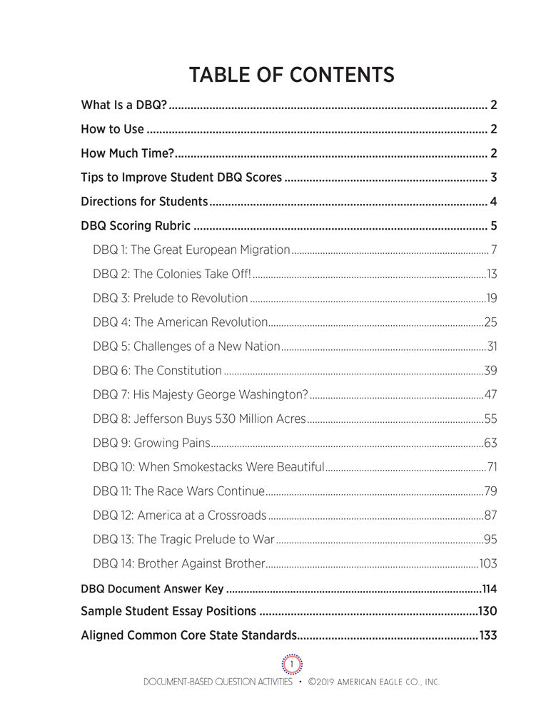 Document-Based Question Activities for U.S. History Set of 2 Books