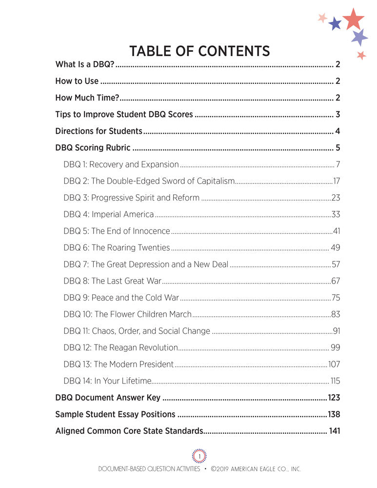 Document-Based Question Activities for U.S. History Set of 2 Books