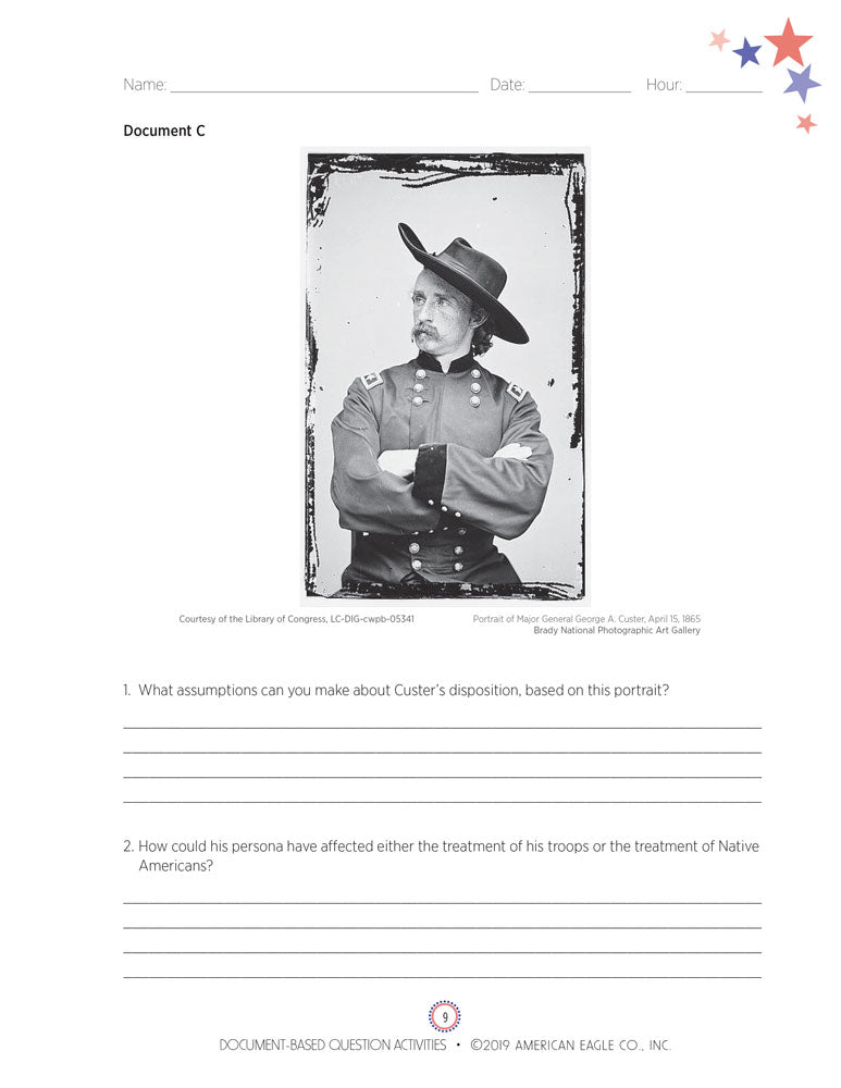 Document-Based Question Activities for U.S. History Set of 2 Books