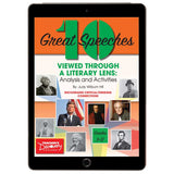 10 Great Speeches Viewed Through a Literary Lens: Analysis and Activities Book