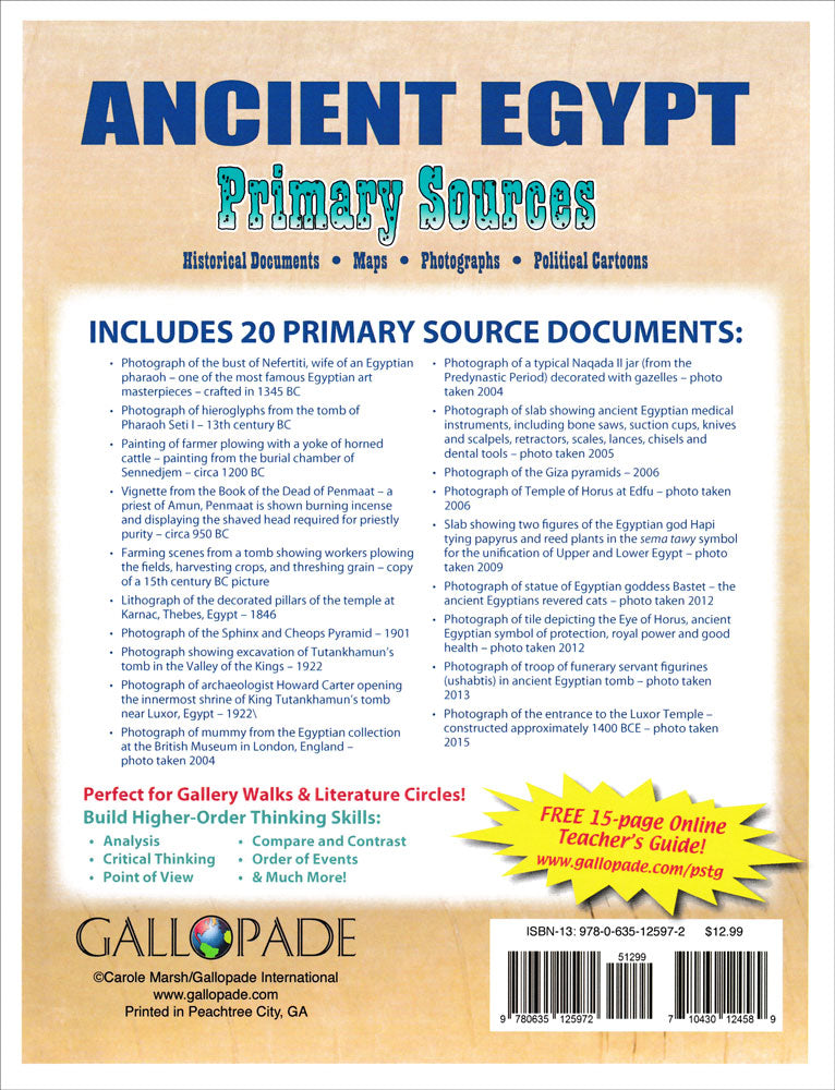 Ancient Egypt Primary Sources Pack