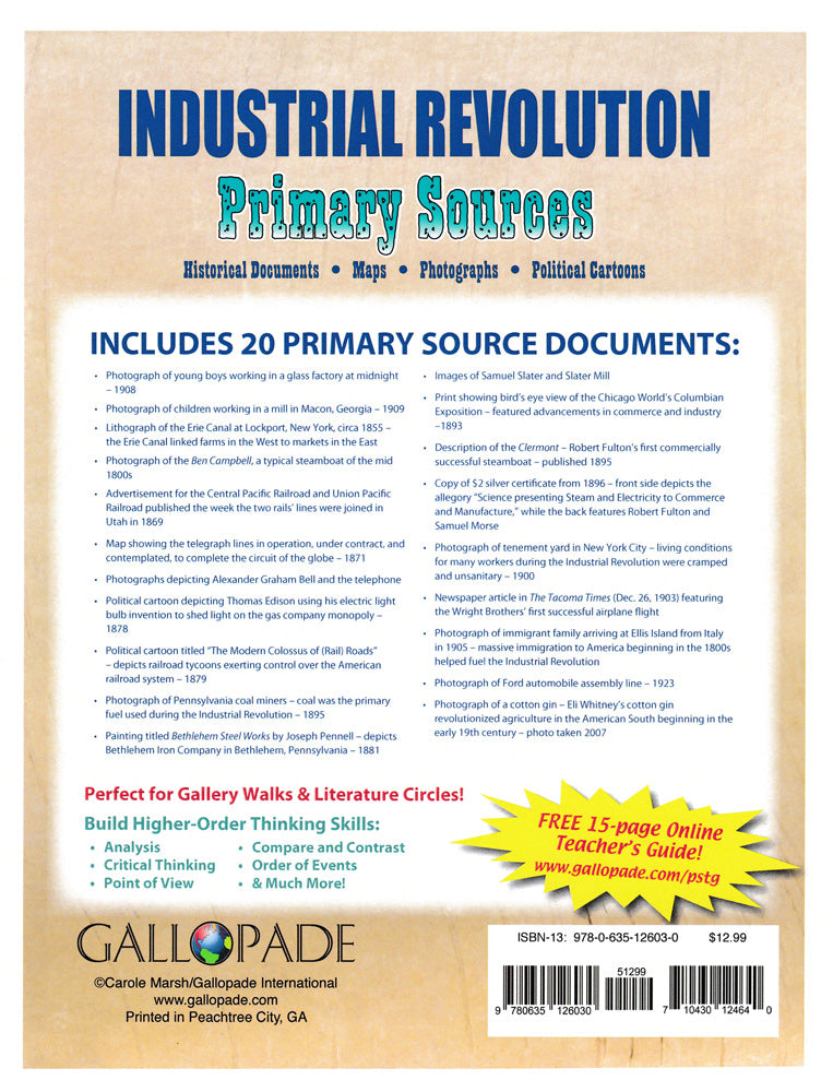 Industrial Revolution Primary Sources Pack