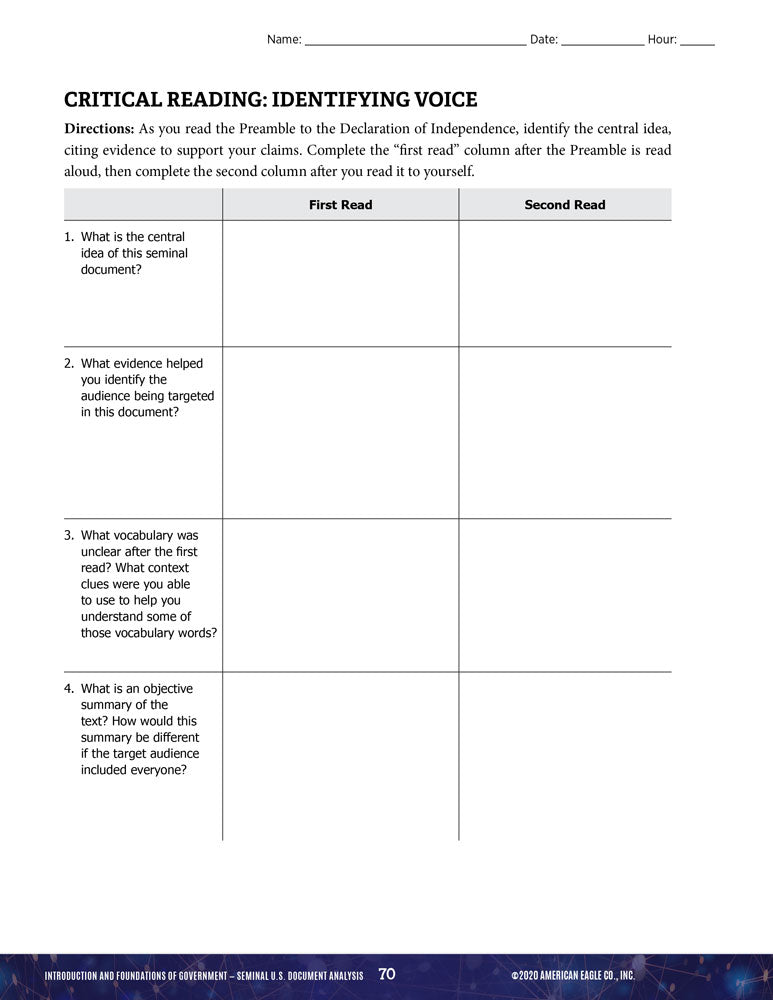 Government Thematic Unit: Introduction and Foundations of Government Download