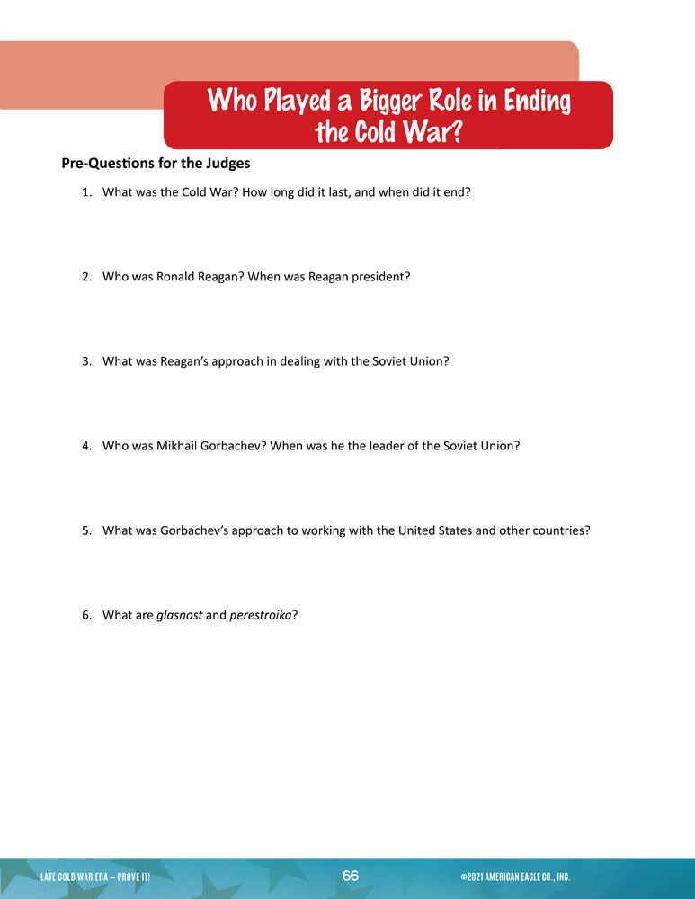 U.S. History Thematic Unit: Late Cold War Era Download