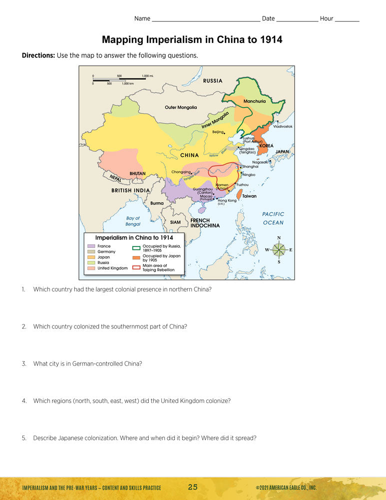 World History Thematic Unit: Imperialism and the Pre-War Years Download