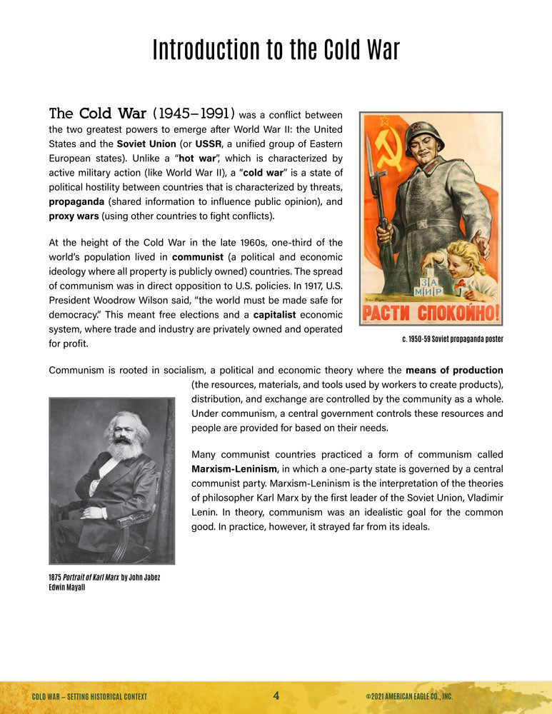 World History Thematic Unit: Cold War Download