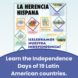 Hispanic Heritage Month - Spanish - Door Poster