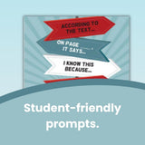 Show It, Support It, Prove It! Skinny Poster for English/ELA Classrooms